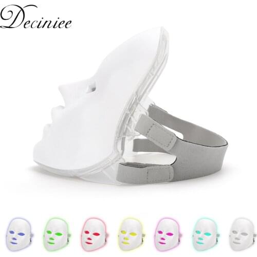 7 Colors Led Mask Photon Facial Mask LED Skin Rejuvenation Anti Wrinkle Acne Tighten Photon Therapy Spa Home Salon Beauty Tool