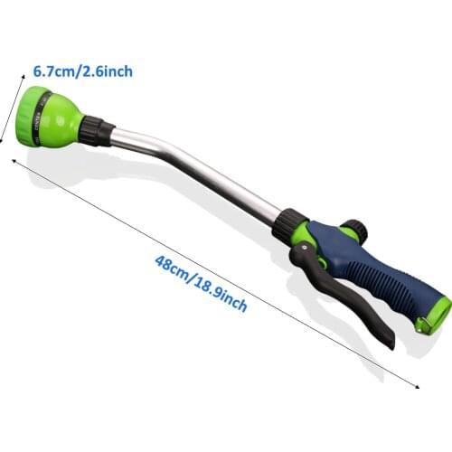 8 in 1 Garden water gun Adjustable 8 water outlet patterns spray irrigation tool Multifunctional long handle spray gun