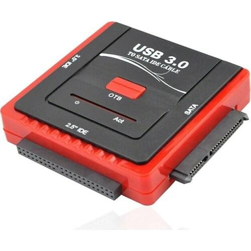 USB 3.0 to SATA/IDE Adapter Hard Drive Adapter for Universal 2.5/3.5 HDD/SSD Hard Disk Adapter Cable (EU Plug)