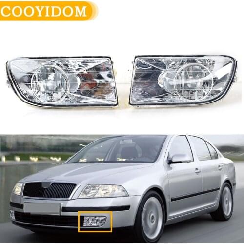 Car LED Light Fog Light For VW Skoda Octavia A5 MK2 Sedan Combi 2004 2005 2006 2007 2008 New Front LED Fog Light Without bulbs