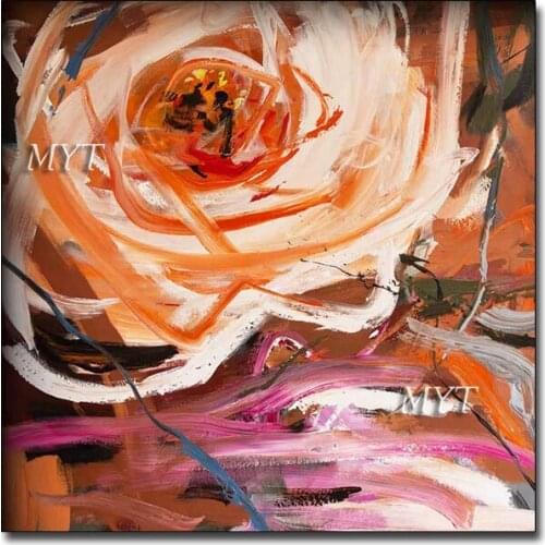 Free Shipping Handmade Abstract Flower Oil Painting On Canvas Modern Unframed Art Landscape Painting Living Room Wall Decor