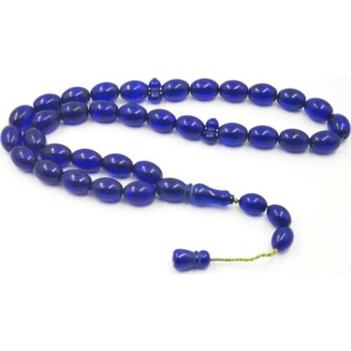 Big size Tasbih 33 beads Rosary Muslim Mans bangle bracelet my orders High quality Blue Tasbih Mastkhan Islam Muslim Misbaha