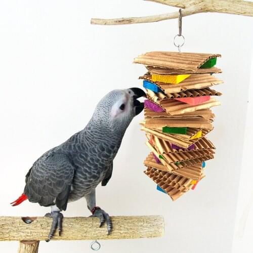 Parrot Destroys Paper Parrot Bite Destroy Toy Bite Bird Toy Swing Paper Ball Drawing Toypet Products Bird Supplies
