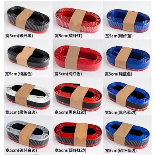 Carbon Fibre Blue Red Front Bumper Lips Protective Car Styling Decorated Mouldings For Volvo S60L S80L S40 S90 ACA286