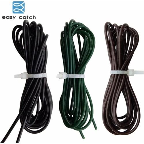 Easy Catch 3pcs 2 Meters Carp Fishing Silicone Rig Sleeves Black Green Coffee Soft Carp Rigs Tubes Carp Fishing Accessories