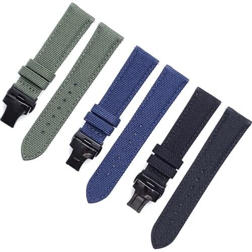 Canvas Nylon Watchband For HUAWEI WATCH GT 2 Pro GT2 46mm Strap HONOR MagicWatch 2/GS Pro/ES Butterfly Buckle Band Bracelet
