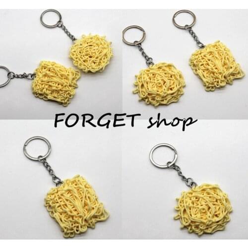 Personality Simulation Instant Noodle Keychain Pendant Handmade Mini Crisp Noodles Airpods Bag Pendant Gift Keyring Cute Gift