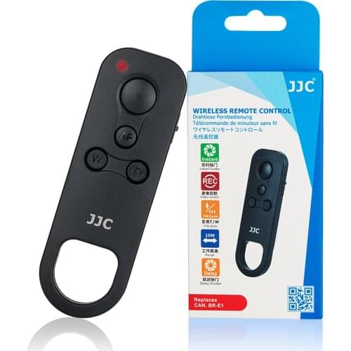 JJC BR-E1 Wireless Remote Control Shutter Release for Canon EOS M6 Mark II 200D PowerShot G5 X Mark II G7 X Mark III SX70 HS