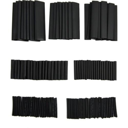 127 Pcs Heat Shrink Sleeving Tube Tube Assortment Kit Electrical Connection Electrical Wire Wrap Cable Waterproof 2:1