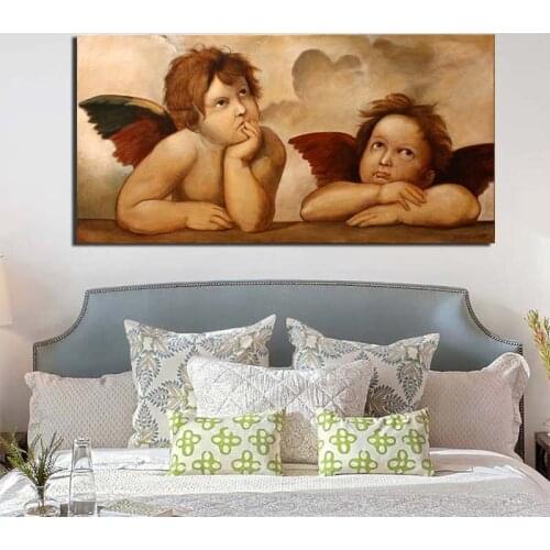 Raphael Little Angel Wall Art Canvas Posters And Prints Canvas Painting Decorative Pictures For Office Living Room Home Decor