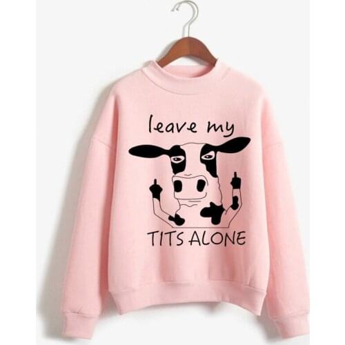 New Vegan Ullzang Autumn Winter Warm Fashion Hoodies Women Harajuku 90s Graphic Korean Style Sweatshirts Streetwear Hoody Female