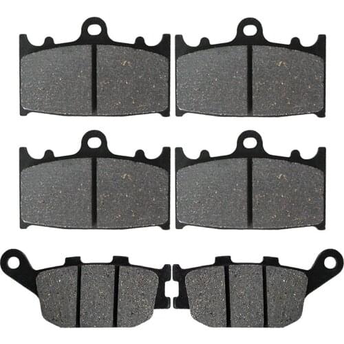 Motorcycle Front + Rear Brake Pads Disks for Suzuki GSF 650 GSF650 Naked Bandit ABS & Non ABS (07-11) LT158-158-174