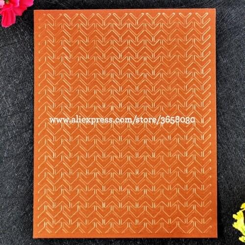 Pattern Plastic Embossing Folder For Scrapbook DIY Album Card Tool Plastic Template 12.1x15.3cm 8101467