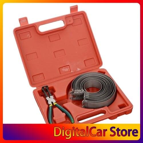 14Rings Piston Ring Compressor Plier Clamp Remover Assembly Engine Tool Cylinder Installer Ratchet Pliers 62-140mm