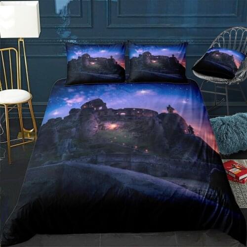 Ancient ruins Quilt Cover Pillowcase 3Piece Comforter Bedding Set With Pillow Case Single Double Duvet Cover Home Decora
