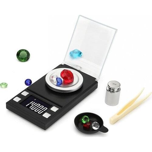 Practical 50g/0.001g LCD Digital Jewelry Scales Lab Weight High Precision Scale Medicinal Use Portable Mini Electronic Balance