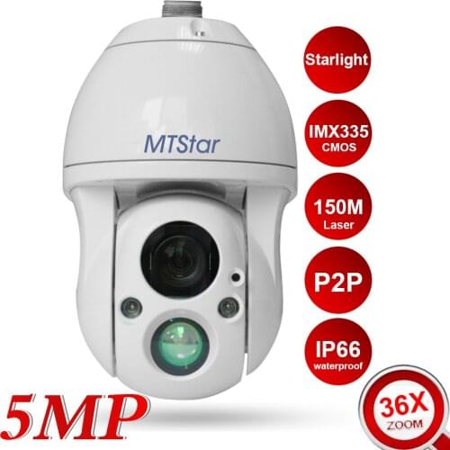 5MP 36X CORE-TEX Technology PTZ Camera IR 150M Synchro zoom Varifocal IR Harshest protection &CTC defog technology contributed