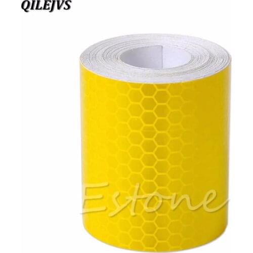QILEJVS New 3M Fluorescence Reflective Car Truck Motorcycle Sticker Safety Warning Signs Conspicuity Tape Film Sticker Roll