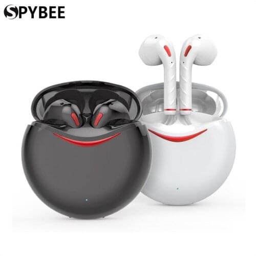 TWS Wireless Earphones Blueooth Earpiece Touch Earburds HIFI 6D Surround Sound Support Wireless Charging Auto Pairing Headset