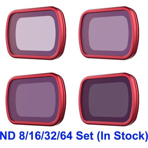 In Stock PGYTECH Lens Filter Set for Osmo Pocket/Osmo Pocket 2 UV VND Adjustable CPL ND/PL Filters ND16 ND32 ND4-PL ND8-PL