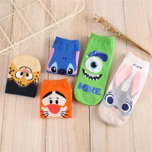 Korean Style Cartoon Womens Fashion Socks 1 Pair Womens Causal Cute Kawaii Socks Funny Socks EU 35-43 Size Drop Shipping Socks