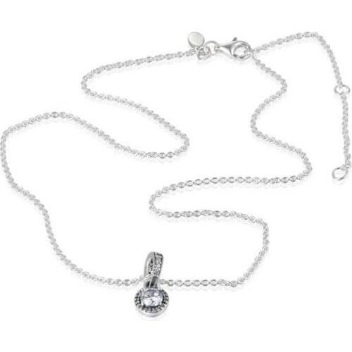 New Autumn Silver Timeless Elegance pendant Necklaces for Women 925 Sterling Silver link chain Necklace Women Fine Jewelry NC691