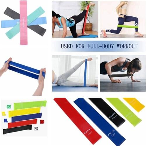0.35mm-1.1mm Resistance Bands Latex Loop Exercise Elastic Band 5LB-40LB Fitness Training Bands Workout Yoga Equipment For Gym