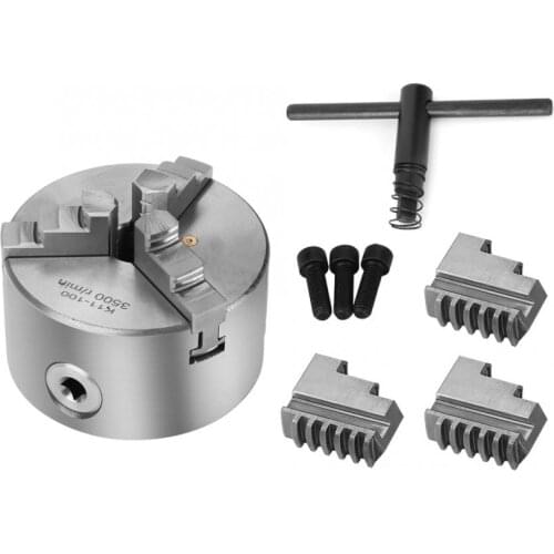 4inch 3-Jaw Lathe Chuck Self-Centering Metal Lathe Chuck With Extra Jaws Turning Machine Accessories