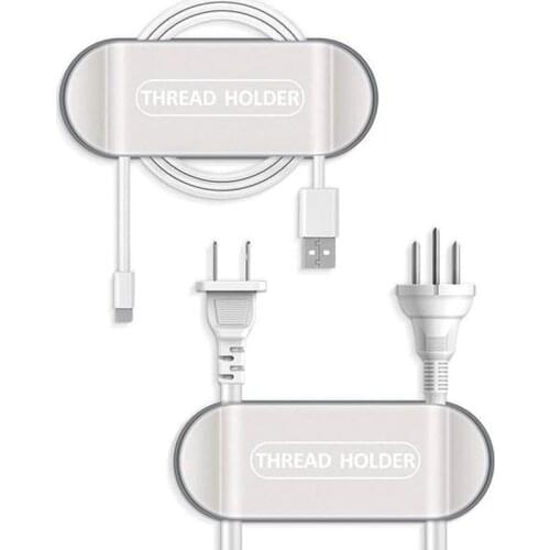 4 Pack Plug Cable Holder Clips Punch-Free Power Plug Hook Electrical Wire Plug Hooks Socket Holder Storage Hanger LC