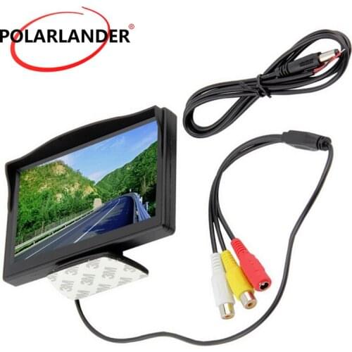 5 inch TFT LCD two-way AV in Car Rear View Monitors Parking Rearview Monitor For DVD VCD Reverse Camera