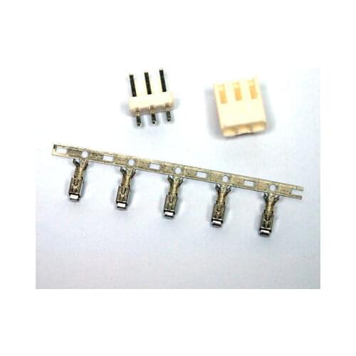 50 Sets VH 3.96mm Connector 3 pins Housing/Base/Pins