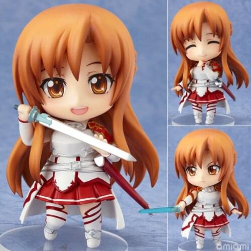 10CM Anime Q Version Figure Sword Art Online Yuuki Asuna Transformer PVC Action Figure Model Toy Movable Movie Collectible