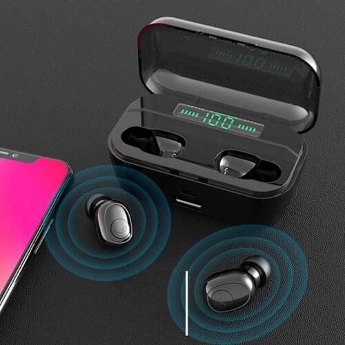 5.0 Bluetooth Earphones TWS Wireless 5.0 Handsfree Earphone Sports Bass Earbuds Waterproof Headset With Mic 3500mAh Charging Box