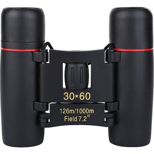 Zoom Telescope 30x60 Folding Binoculars with Low Light Night Vision for Outdoor Bird Watching Travelling Hunting Camping 1000m