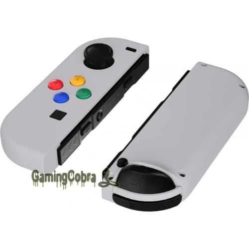 Rhapsody Violet DIY Soft Touch Controller Housing Shell With Colorful Buttons Repair Parts for NS Switch Joy-Con