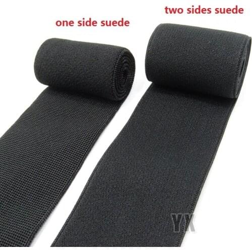 6meters elastic webbing suede sides soft stretchy bands for bra underwear 2.5cm 3cm 4cm 5cm black white diy accessories