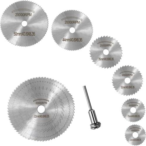 Metal Circular Saw Disc Wheel Blades Shank High Speed Steel Mini Saw Blades with Mandrels Drill Warehouse Rotary Wood Cutout