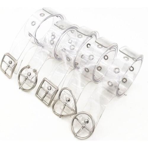 Women Girls Transparent Punk Style Belt All-Match Fashion Plastic Grommet Belt Eyelet Belt Clear Hip Hop Belt Accessories