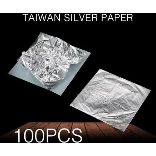 Silver Gilding Craft Paper Silver Foil Paper Leaf Foil Paper Ceiling Home Decoration Wall Decor Imitation Creative Durable