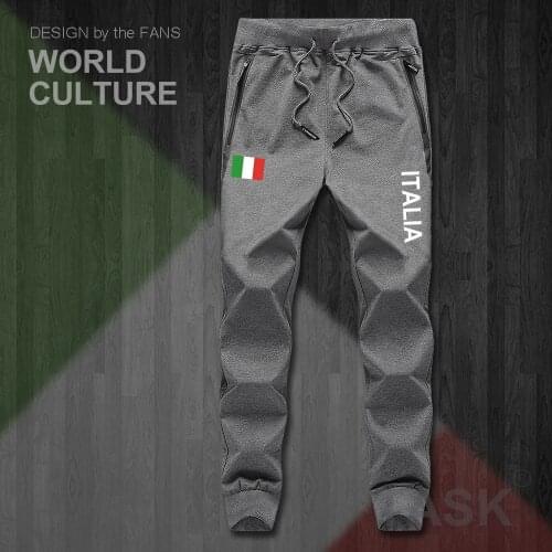Italy Italia Italian ITA mens pants joggers jumpsuit sweatpants track sweat fitness fleece tactical casual nation country leggin