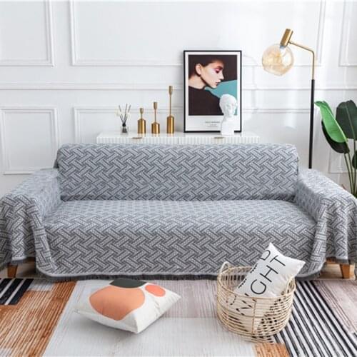 Nordic Sofa Cover Blanket on The Bed Mixed Color All-inclusive Soft Towel Bed Plaid Tapestry Bedspread Tablecloth Couch Cover