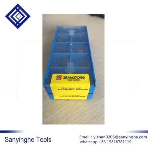 High quality sanyinghe 10 pcs/lots RCGX090700AC X542 ST500 cnc carbide turning inserts cnc blade lathe cutter tools