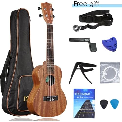High Quality INITER 21/23/26 inch mahogany ukulele ukelele guitar Suitable for beginner There are soprano/concert/tenor options