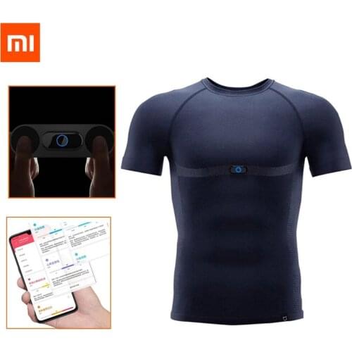 Xiaomi Mijia Sports ECG T-shirt With Heart Rate Monitor Electrocardio T-Shirt Smart ADI ECG Chip Fatigue Depth Analysis Washable
