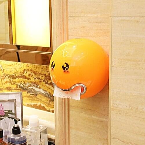 Funny Tissue Box Toilet Paper Holder Self-adhesive Wall Mount Wc Roll Paper Organizer Kitchen Napkin Container Bathroom Decor