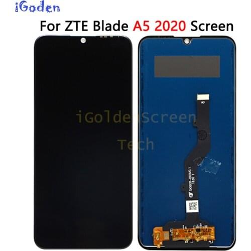 6.09" LCD With Frame For ZTE Blade A5 2020 Display Screen Touch Sensor Digitizer Assembly Tested OK A5 2020 Display Replacement