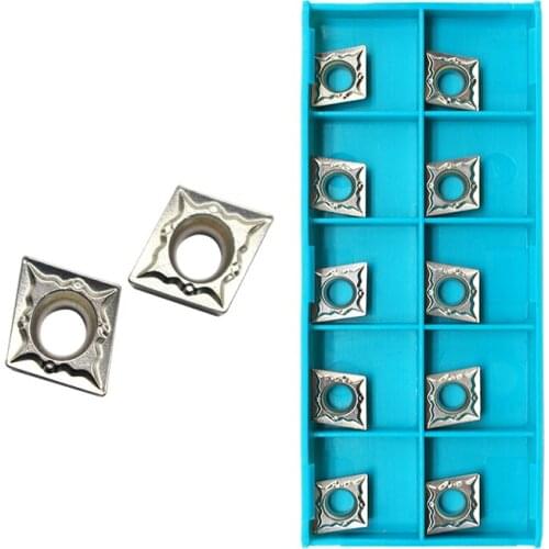 10PCS CCMT09T304 FG CT3000 Internal Turning Tools Cermet Grade Carbide Insert Lathe Cutter Tool Tokarnyy Turning Insert