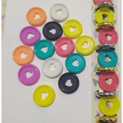 12PCS 23MM Notebook Binding Buckle Mushroom Disc Notebook Binding Notepad Plastic Loose-leaf Plastic Disc Buckle Paper Clip Ring