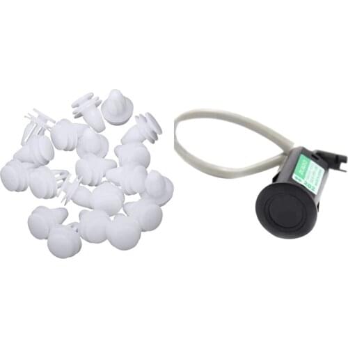 20 Pcs Car White Rivet Door Trim Clips Fastener & 1 Pcs Parking Sensor PZ36200208 PZ362-00208