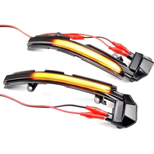 2X Dynamic Turn Signal Blinker Side Rear-View Mirror Indicator Light Fit For Jaguar XE XF XJ F-TYPE XKR I-PACE X250 X260